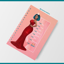 Load image into Gallery viewer, A5 Pink Affirmations Lined Notebook Journal