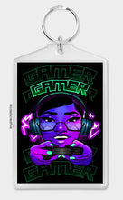 Load image into Gallery viewer, Gaming Keyring Keychain For Gamer Girls, Women, Females and Girls Anime