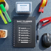 Load image into Gallery viewer, A5 Unisex Daily Quarterly Undated Planner For Positivity And Organisation