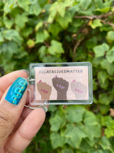 Load image into Gallery viewer, Black Lives Matter Keyring Keychain For Queens, Women. #BLMS Fists Symbol