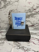 Load image into Gallery viewer, 9 Things I Love About You Mini Photo Album Book Keychain Keyring