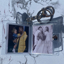 Load image into Gallery viewer, Personalised Personalized Mini Photo Album Keychain Keychain Keyring