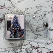 Load image into Gallery viewer, Personalised Mini Photo Album Keychain Keyring