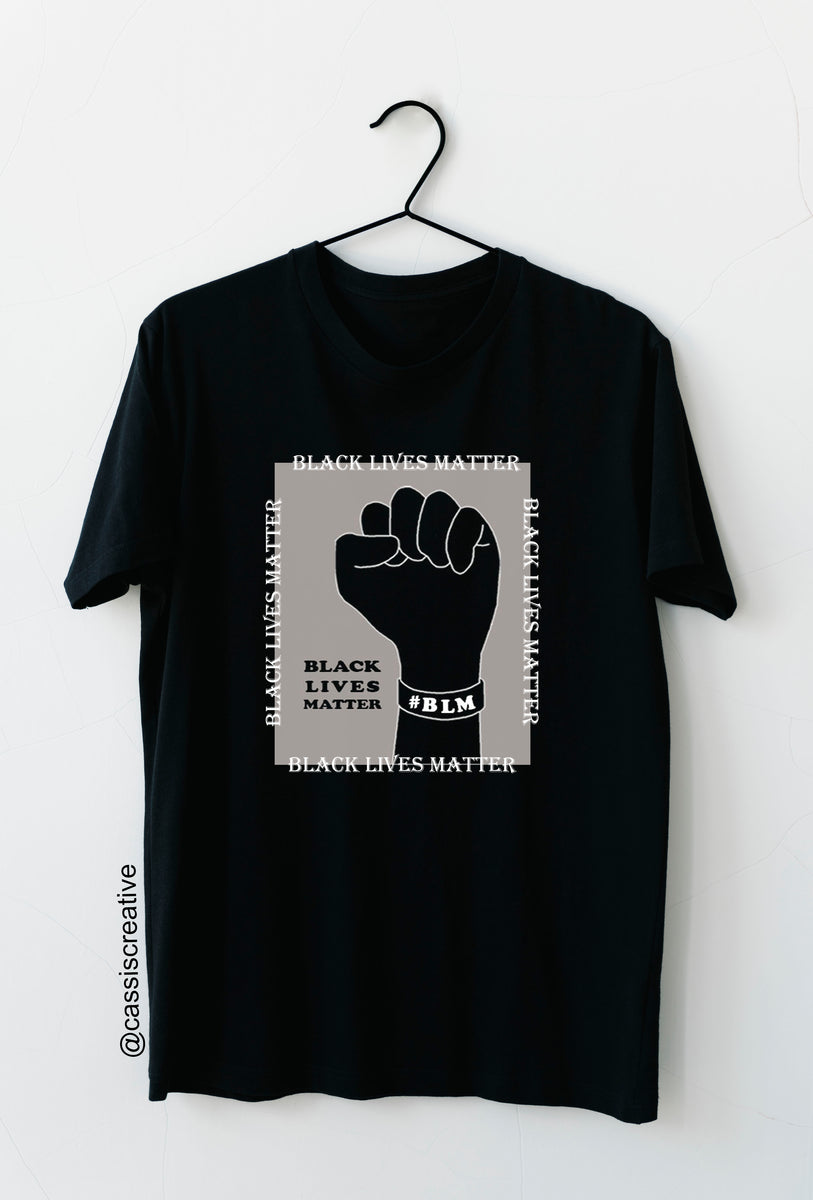T-shirt Graphique "Black Lives Matter" - Message "Je Ne Peux Pas Respirer", Coupe Longue, Noir, Neuf