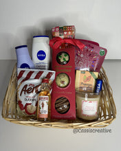 Load image into Gallery viewer, Ladies Self Care And Treats Christmas Hamper Basket UK United Kingdom, Womens Christmas Gift Box Hamper