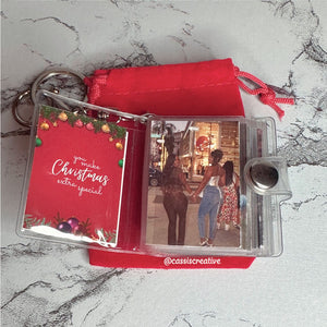 You Make Christmas Extra Special Mini Personalised Photo Album Keychain Keyring Affordable Photo Gift In UK Birmingham