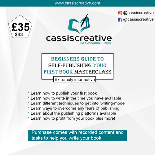 Self-publishing Masterclass Course for beginners