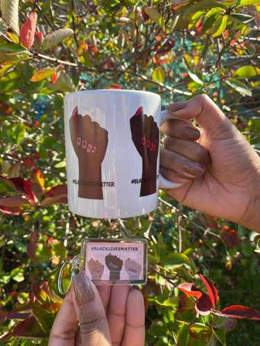 Handmade Queens Fists Complexions Black Lives Matter Mug