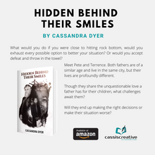 Load image into Gallery viewer, Hidden Behind Their Smiles Novel Signed Copy By Author Cassandra Dyer