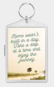 Rome Wasn’t Built In A Day Keychain Keyring