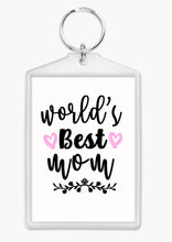 Load image into Gallery viewer, World&#39;s best mom keyring