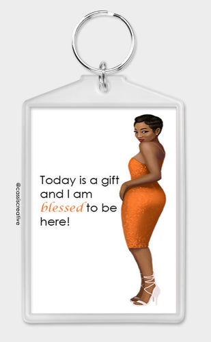 I am blessed Keychain Keyring With Positive Affirmations