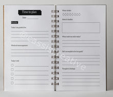Load image into Gallery viewer, A5 Unisex Daily Quarterly Undated Planner For Positivity And Organisation