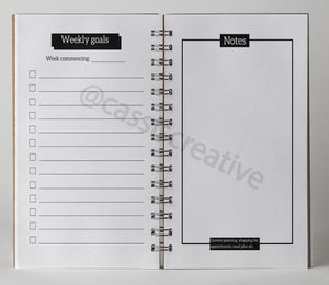 A5 Unisex Daily Quarterly Undated Planner For Positivity And Organisation
