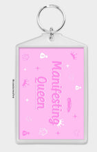Load image into Gallery viewer, Manifesting Queen Keychain Keyring Pink