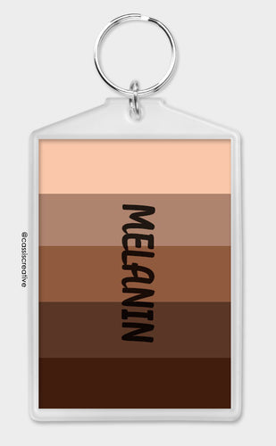 Melanin Keychain Keyring Different Shades Of Browns and Complexions