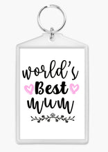Load image into Gallery viewer, World&#39;s Best Mom Mum Keyring Keychain Mother&#39;s Day
