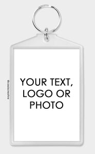 Personalised Keychain Keyring For Photos, Pictures, Logos, affirmations or bible verses