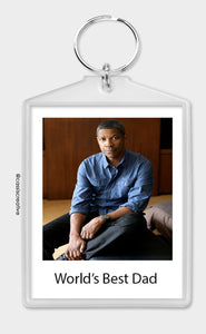 World's Best Dad Polaroid Keychain Father's Day Polaroid Keyring